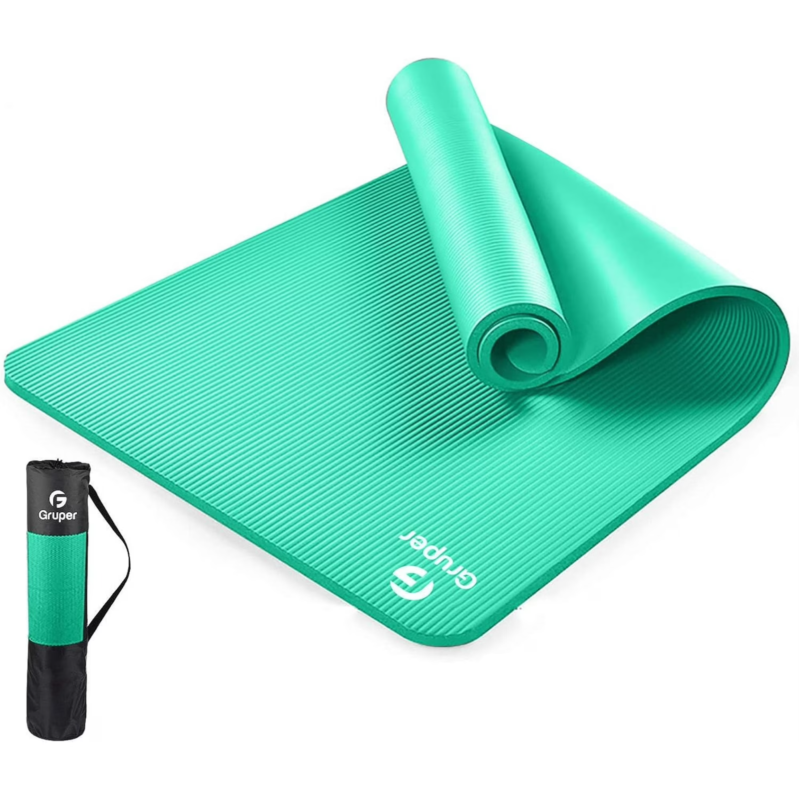 Yoga Mat Non Slip Extra Thick,72"Lx32"W x 0.6"TH,Anti-Tear w/Carrying Strap&Bag