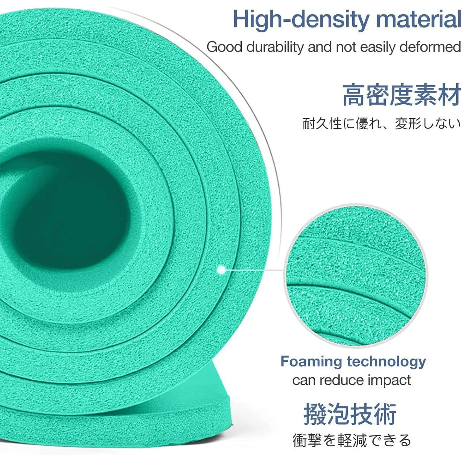 Yoga Mat Non Slip Extra Thick,72"Lx32"W x 0.6"TH,Anti-Tear w/Carrying Strap&Bag