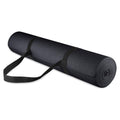 1/4” High Density Thick Non Slip Workout Yoga Mat and Carry Strap, Black