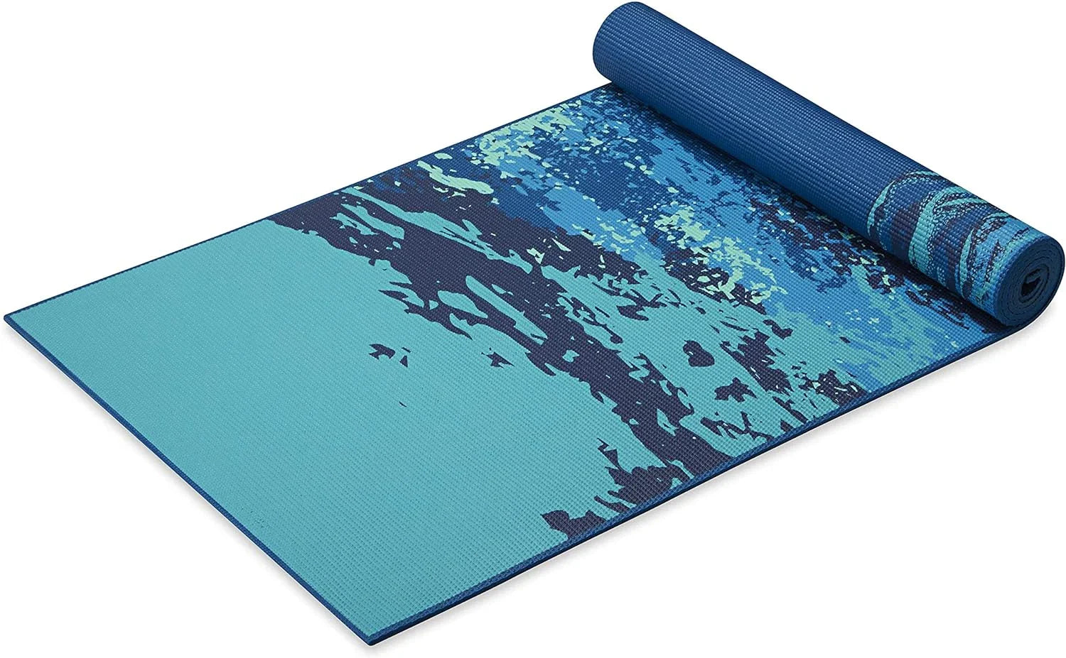 Yoga Mat - Premium 6Mm Print Reversible Extra Thick Non Slip Exercise & Fi